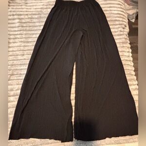 Wide Leg Black Palazzo Pants